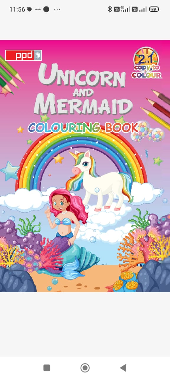 UNICORN & MERMAID WITH STICKER
