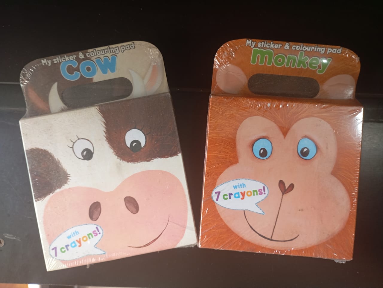 STICKER & COLURING PAD WITH CRAYONS - SMALL