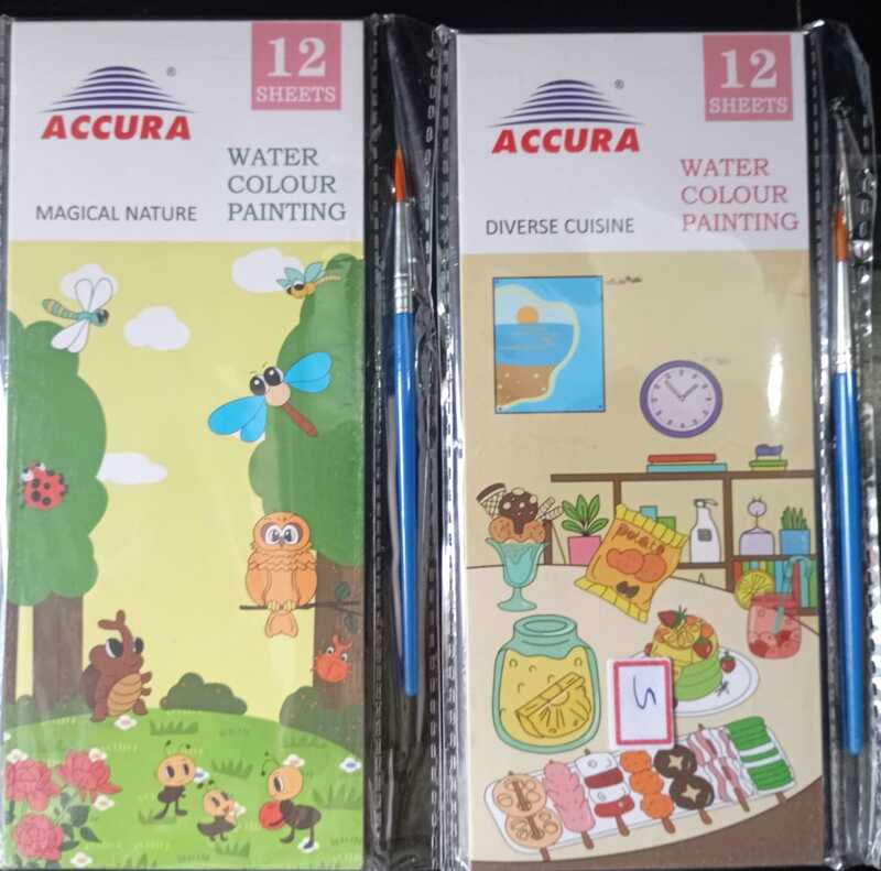 WATER COLOUR BOOK MARK COLOURING DIY